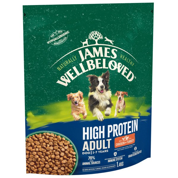 James Wellbeloved Adult High Protein Chicken & Turkey 1.4kg