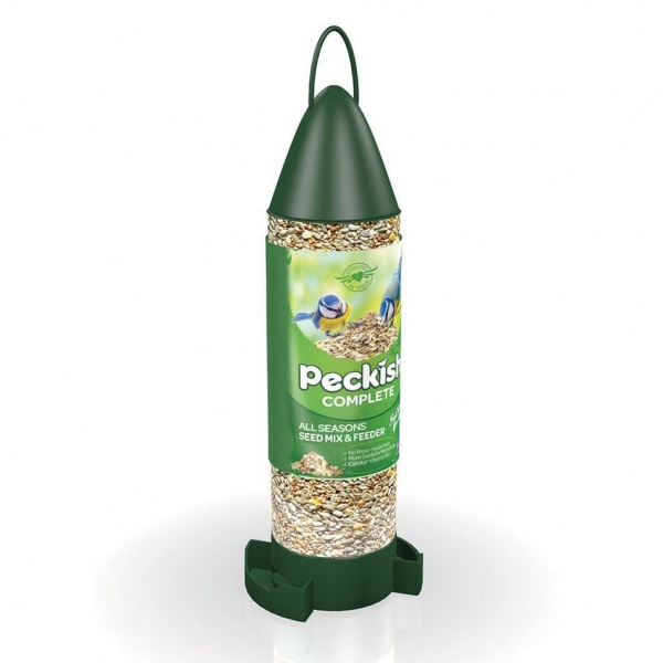 Peckish Complete All Seasons Seed Mix & Feeder 400g