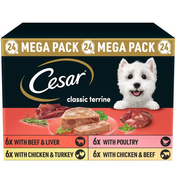 Cesar Classic Terrines Mixed Selection Trays Mega Pack 24 x 150g