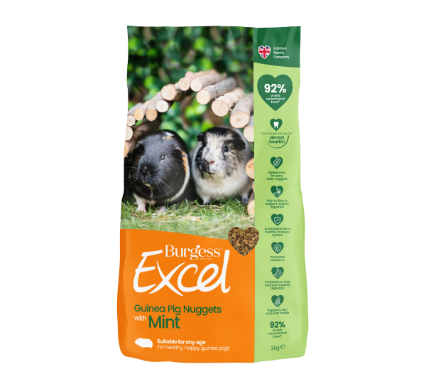 Burgess Excel Guinea Pig Nuggets Mint 3kg