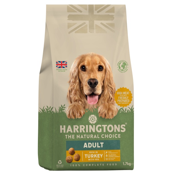 Harringtons Adult rich in Turkey & Veg 4 x 1.7kg