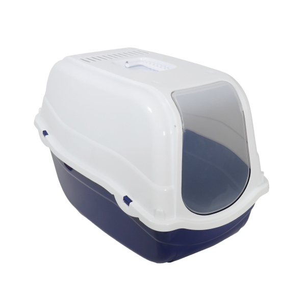 Rosewood MP Bergamo Romeo Hooded Large Litter Tray Blue