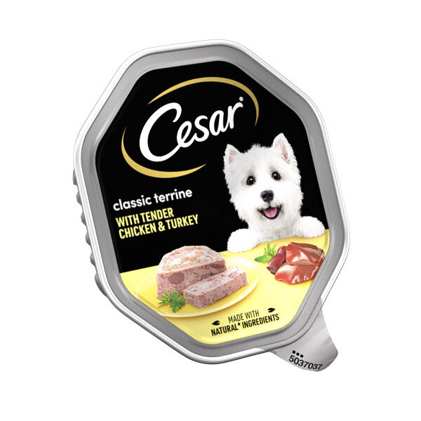 Cesar Classics with Tasty Chicken & Turkey Dog Food 14 x 150g