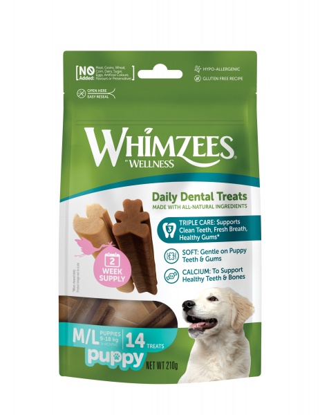 Whimzees Puppy Daily Dental Treats 14 pack x 6