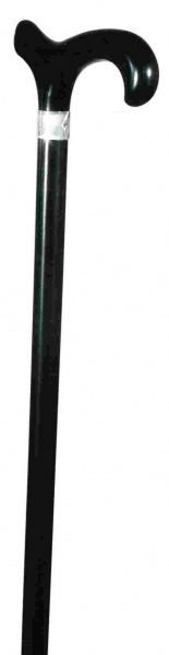 Classic Canes Black Hardwood Derby With Nickel Collar