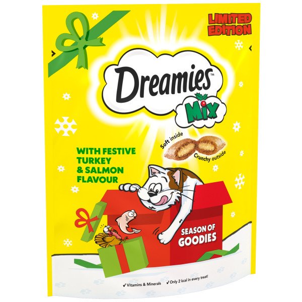 Dreamies Xmas Mix Turkey & Salmon 6 x 200g