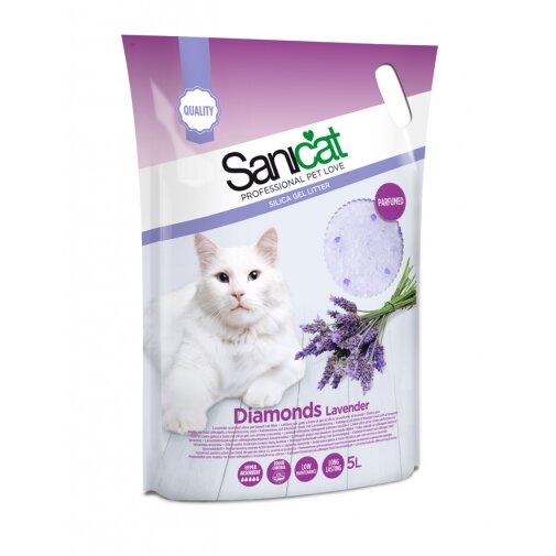 Sanicat Diamonds Lavender Cat Litter 15L