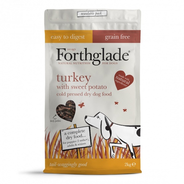 Forthglade Adult Cold Pressed Grain Free Turkey with Sweet Potato 2kg