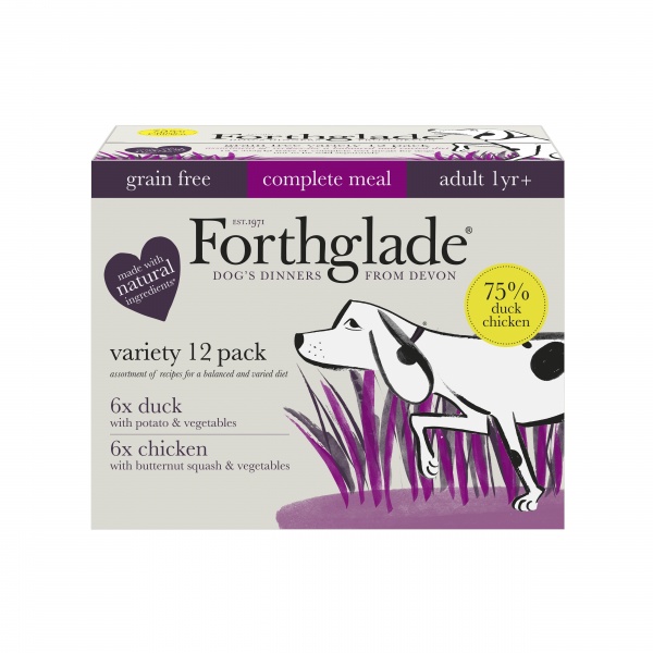 Forthglade Adult Complete Grain Free Duo Chicken & Duck 12 x 395g