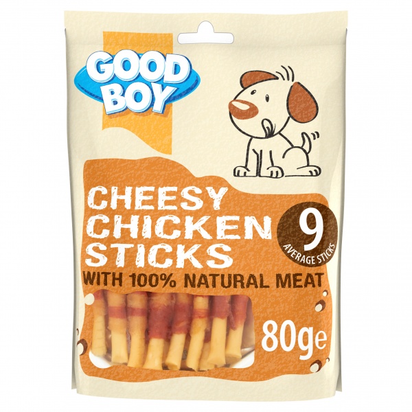 Good Boy Chicken Cheese Sticks 10 x 80g