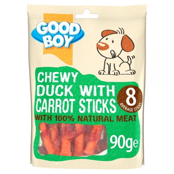 Good Boy Chewy Duck with Carrot Sticks 10 x 90g