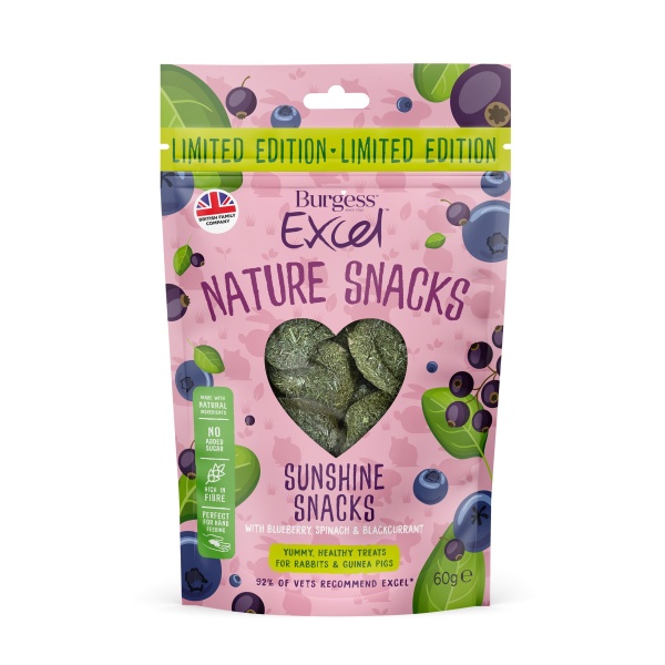 Burgess Excel Nature Snacks Sunshine 12 x 60g