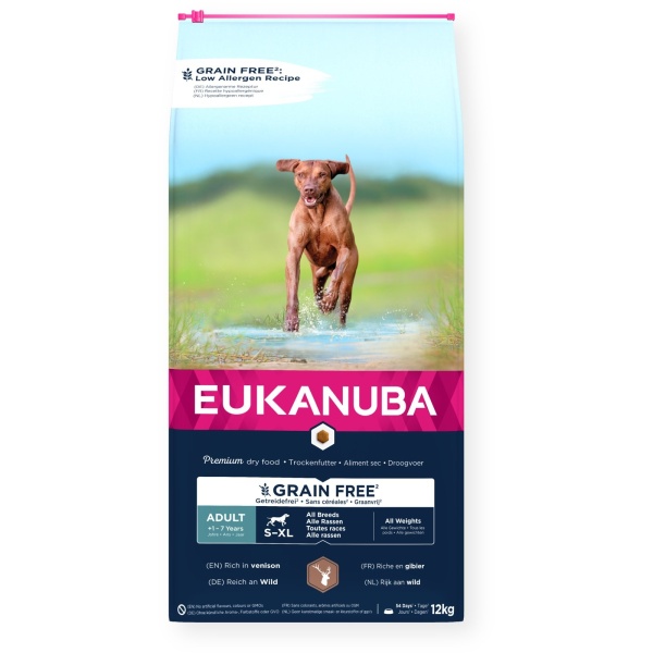 Eukanuba Adult Grain Free All Breeds Venison 12kg