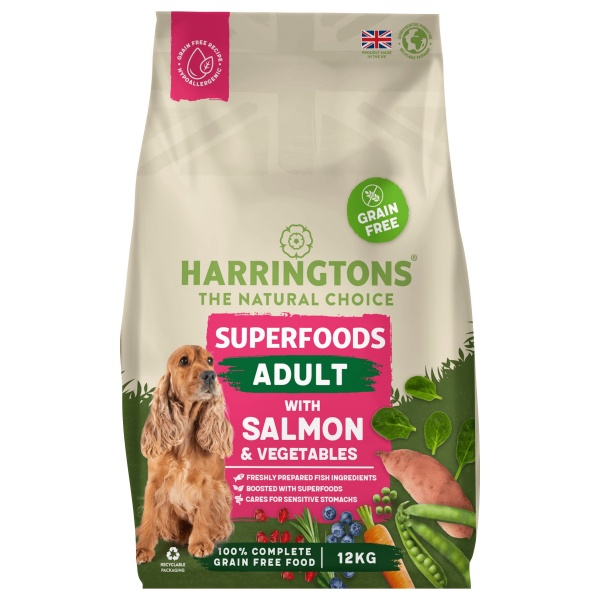 Harringtons Adult Grain Free Superfoods Salmon & Veg 12kg