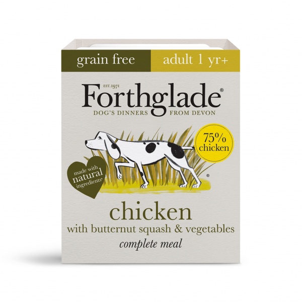 Forthglade Complete Grain Free Chicken Adult Dog Food 18 x 395g