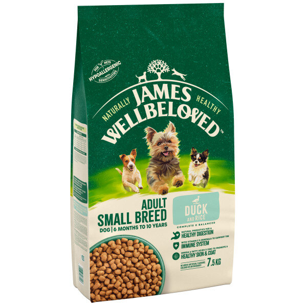 James Wellbeloved Small Breed Duck & Rice Dog Food 7.5kg