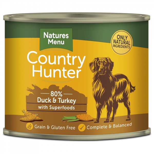 Natures Menu Country Hunter Duck & Turkey Tins 6 x 600g