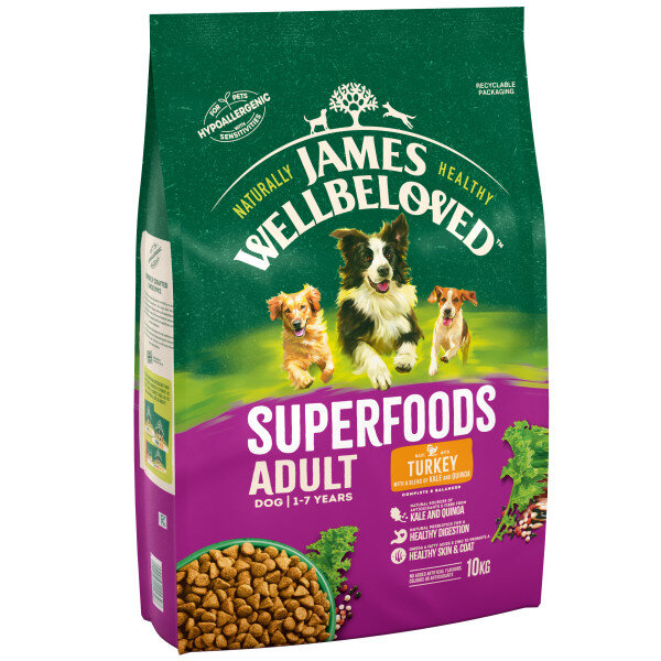 James Wellbeloved Superfoods Adult Turkey with Kale & Quinoa 10kg