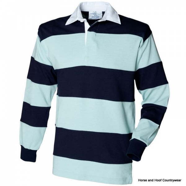 Front Row & Co Sewn Stripe Long Sleeve Rugby Shirt