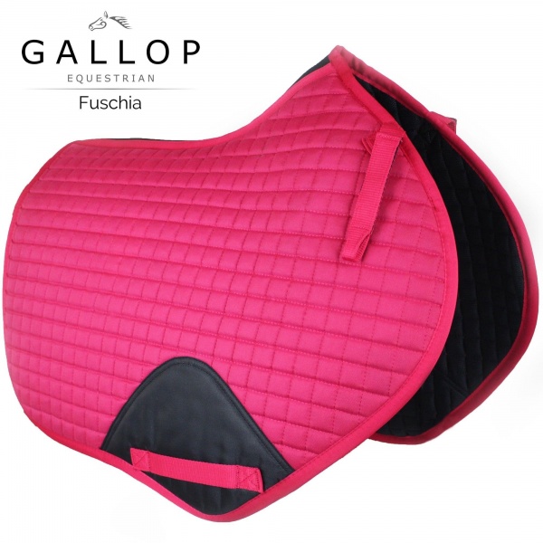 Gallop Prestige Close Contact/GP Quilted Saddle Pad - Fuschia