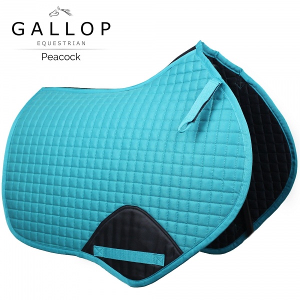 Gallop Prestige Close Contact/GP Quilted Saddle Pad - Peacock
