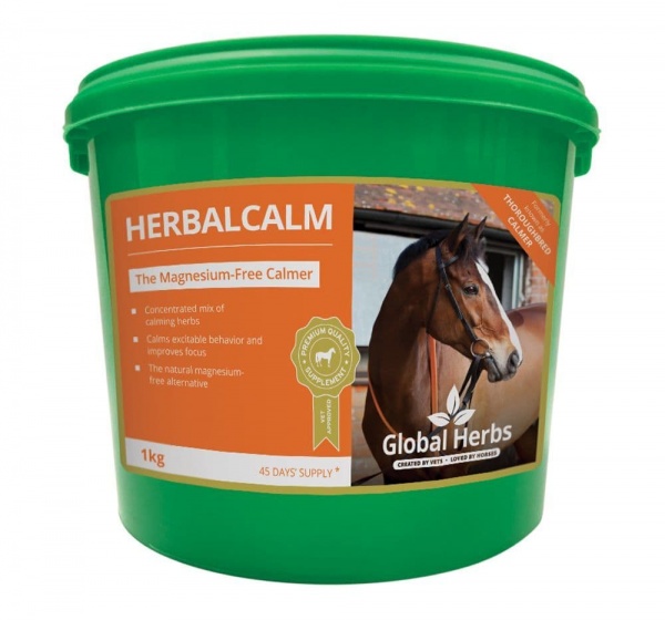 Global Herbs HerbalCalm-1Kg Tub (was Thoroughbred Calmer)