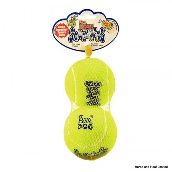 Kong Air Large Squeaker Tennis Ball x 2
