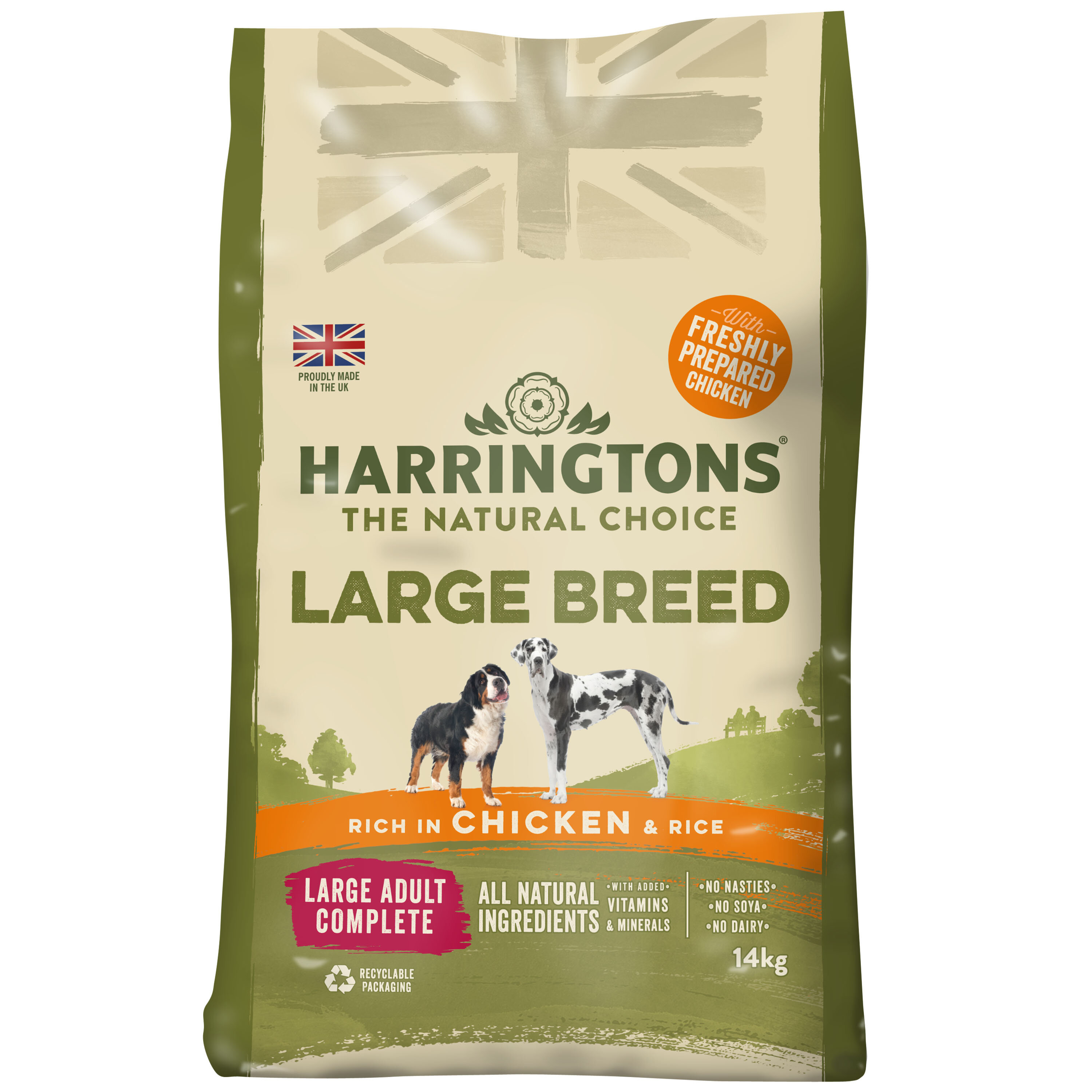 Harringtons Large Breed rich in Chicken & Rice 14kg