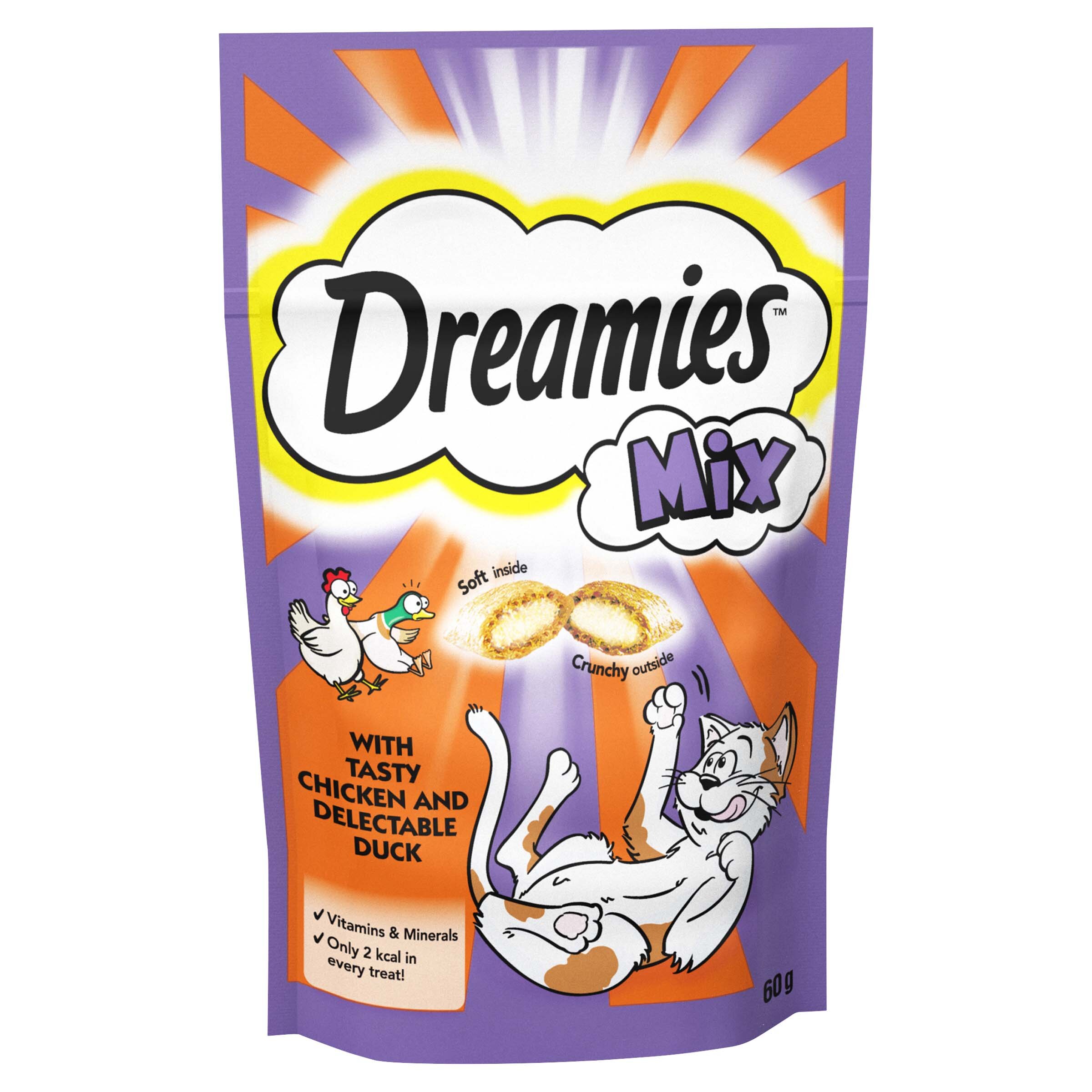 Dreamies Mix Chicken & Duck Cat Treats 8 x 60g