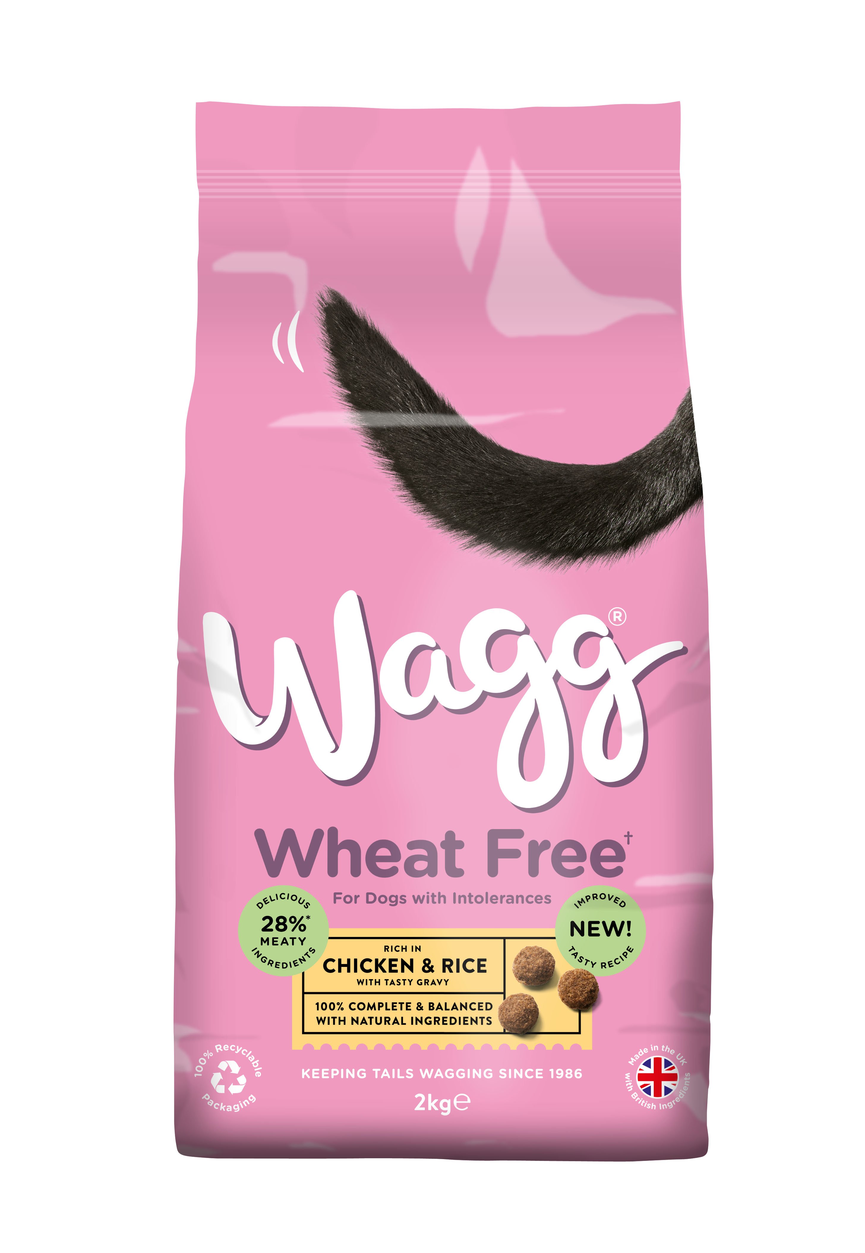 Wagg Adult Wheat Free Chicken & Rice 4 x 2kg