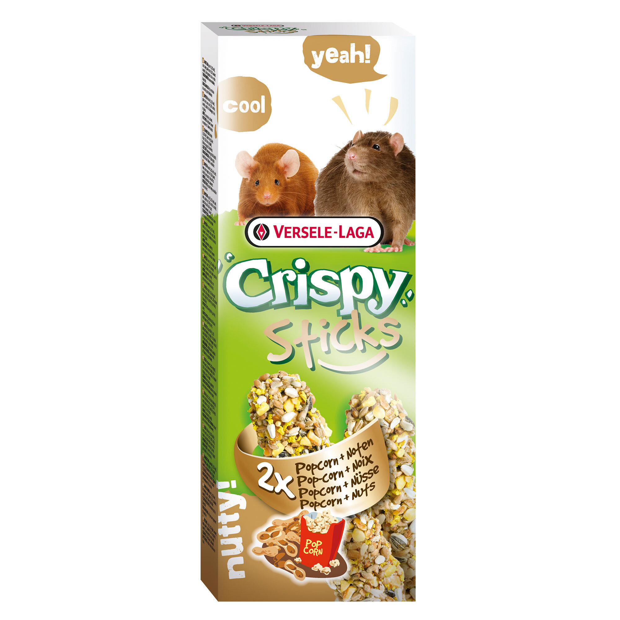 Versele Laga Crispy Sticks -  Rat & Mice Popcorn & Nuts 8 x 110g