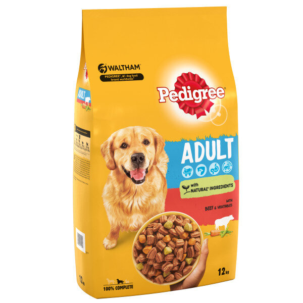 Pedigree Adult Complete Beef & Veg 12kg