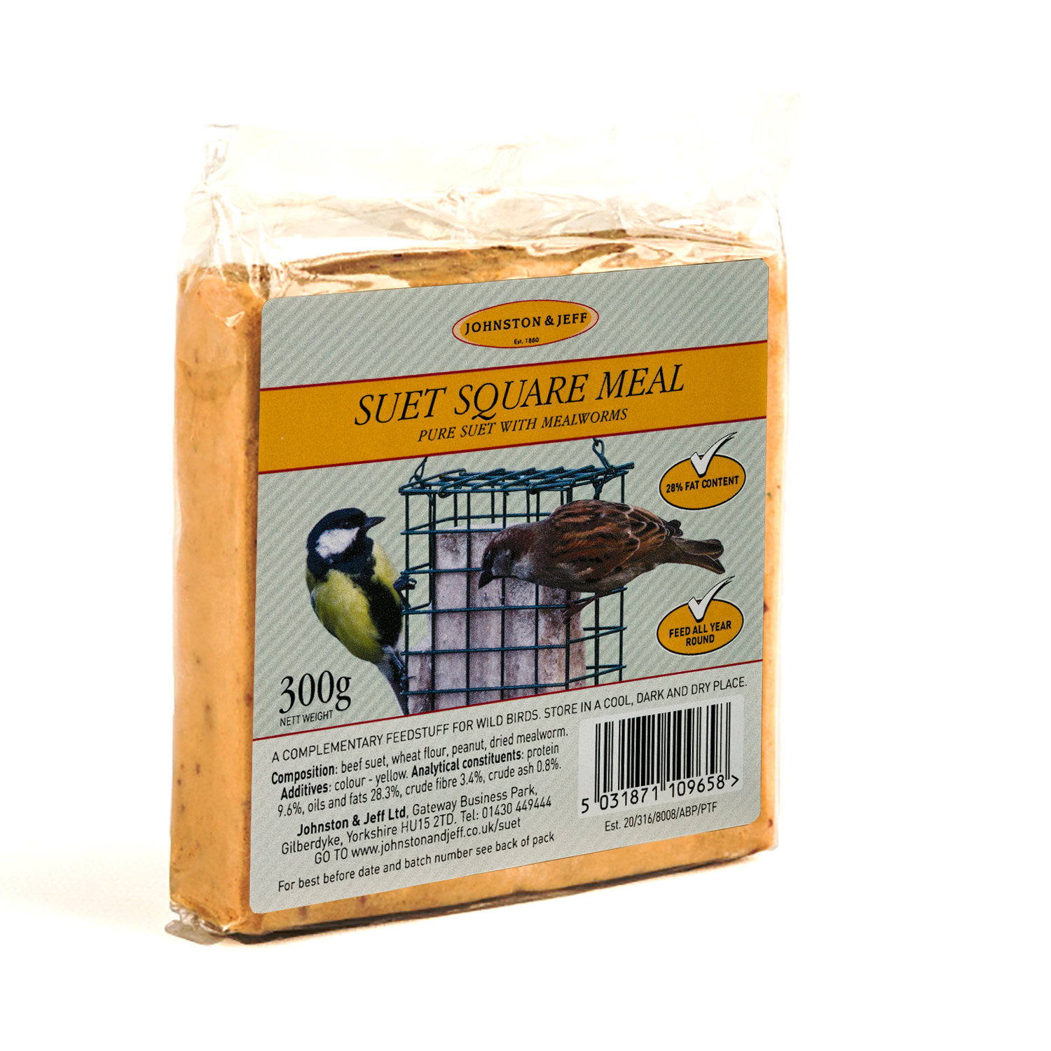 Johnston & Jeff Fatballs Bird Food  x20 6 x 90g