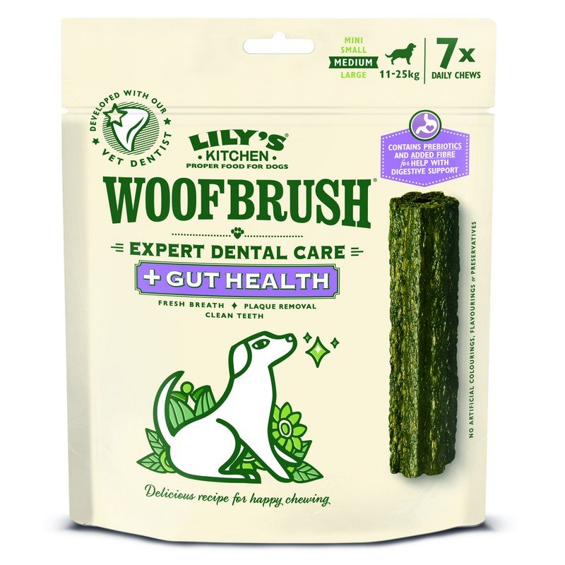 Woofbrush Gut Health Dental Chew Medium Multipack 5 x 196g