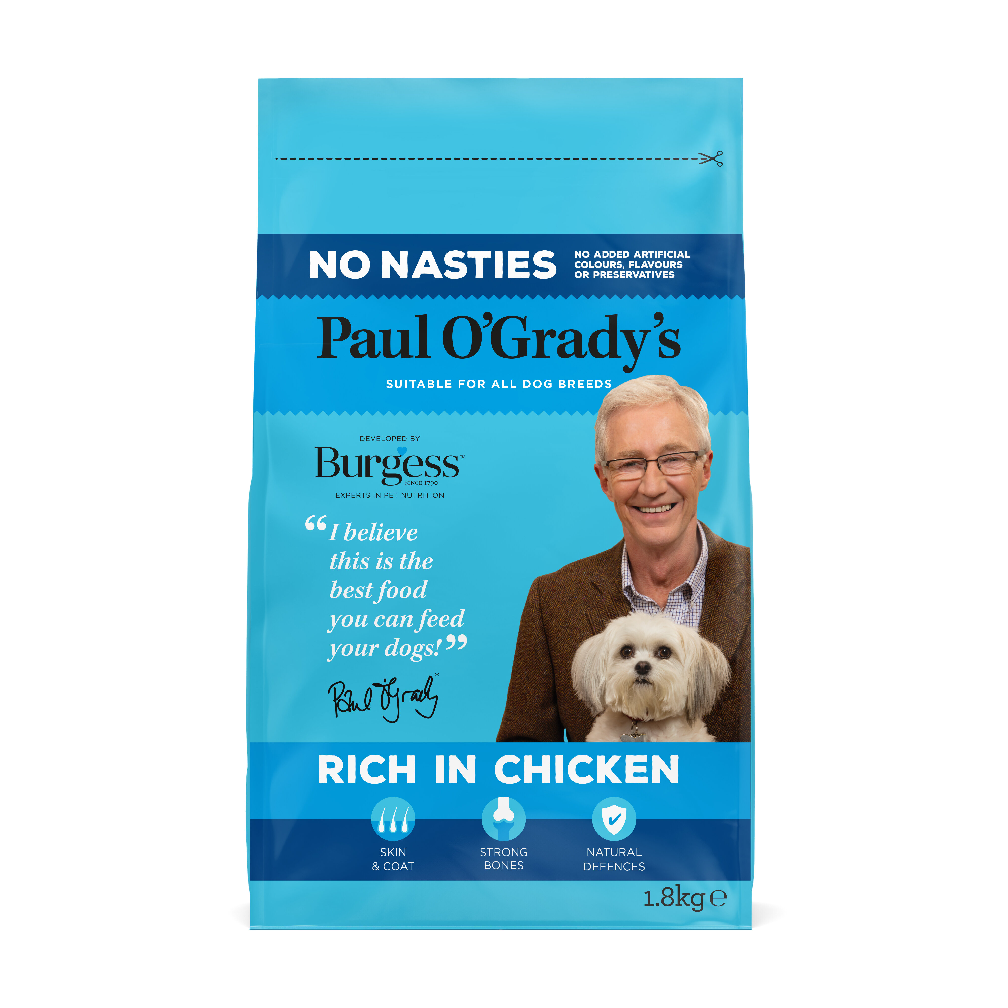 Paul O'Grady Adult No Nasties Rich in Chicken 4 x 1.8kg