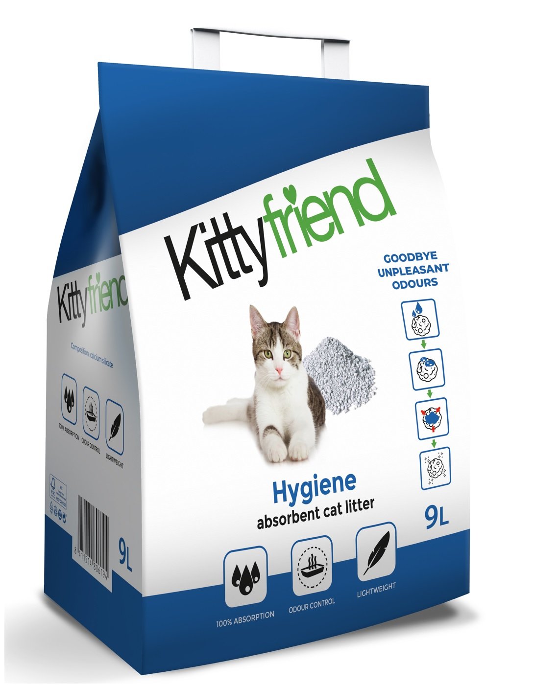 Kitty Friend Hygiene + Cat Litter 9L