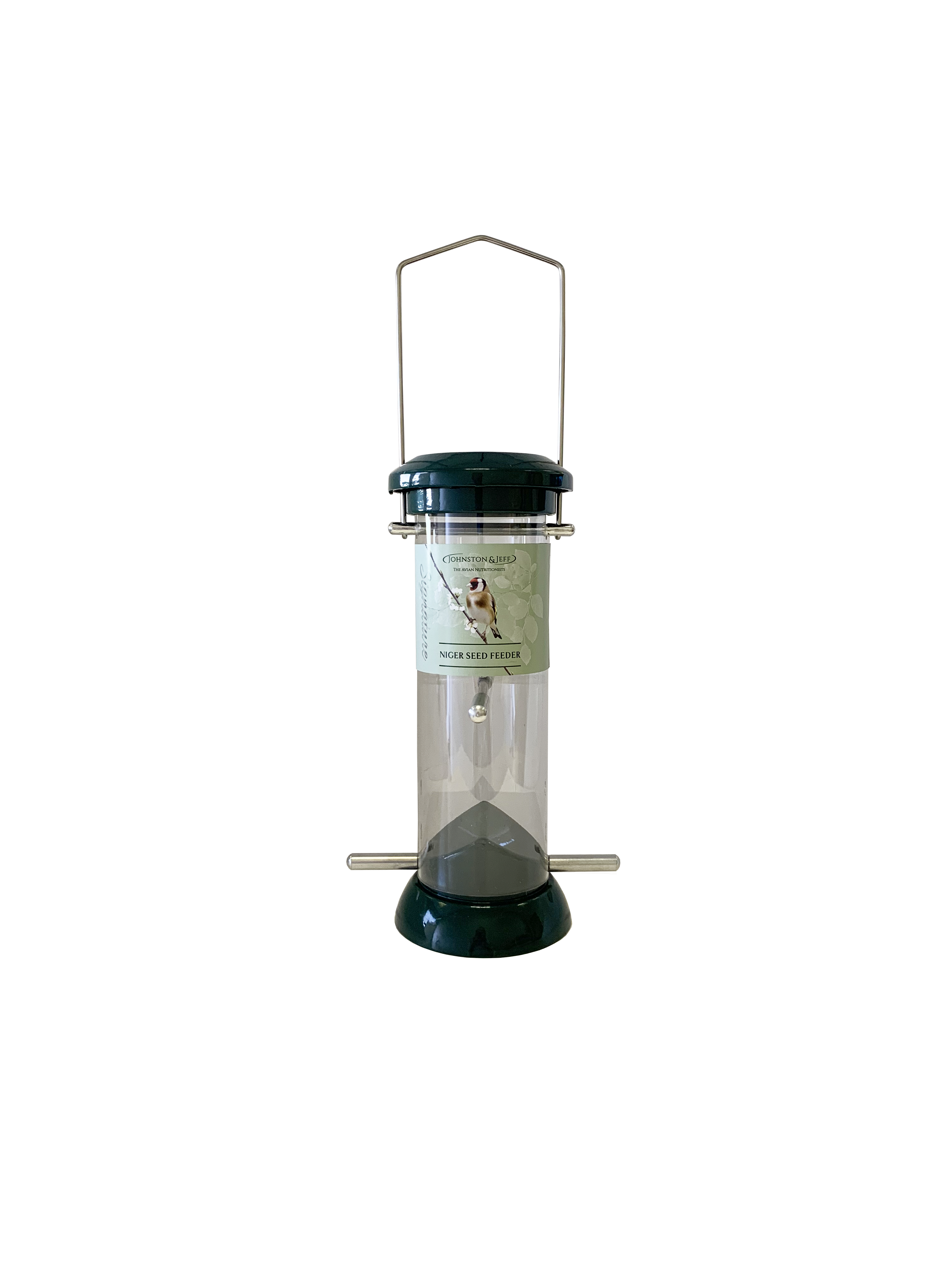 Johnston & Jeff Signature Green Cast Niger Seed Feeder 20cm