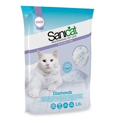 Sanicat Diamonds Cat Litter 4 x 3.8L