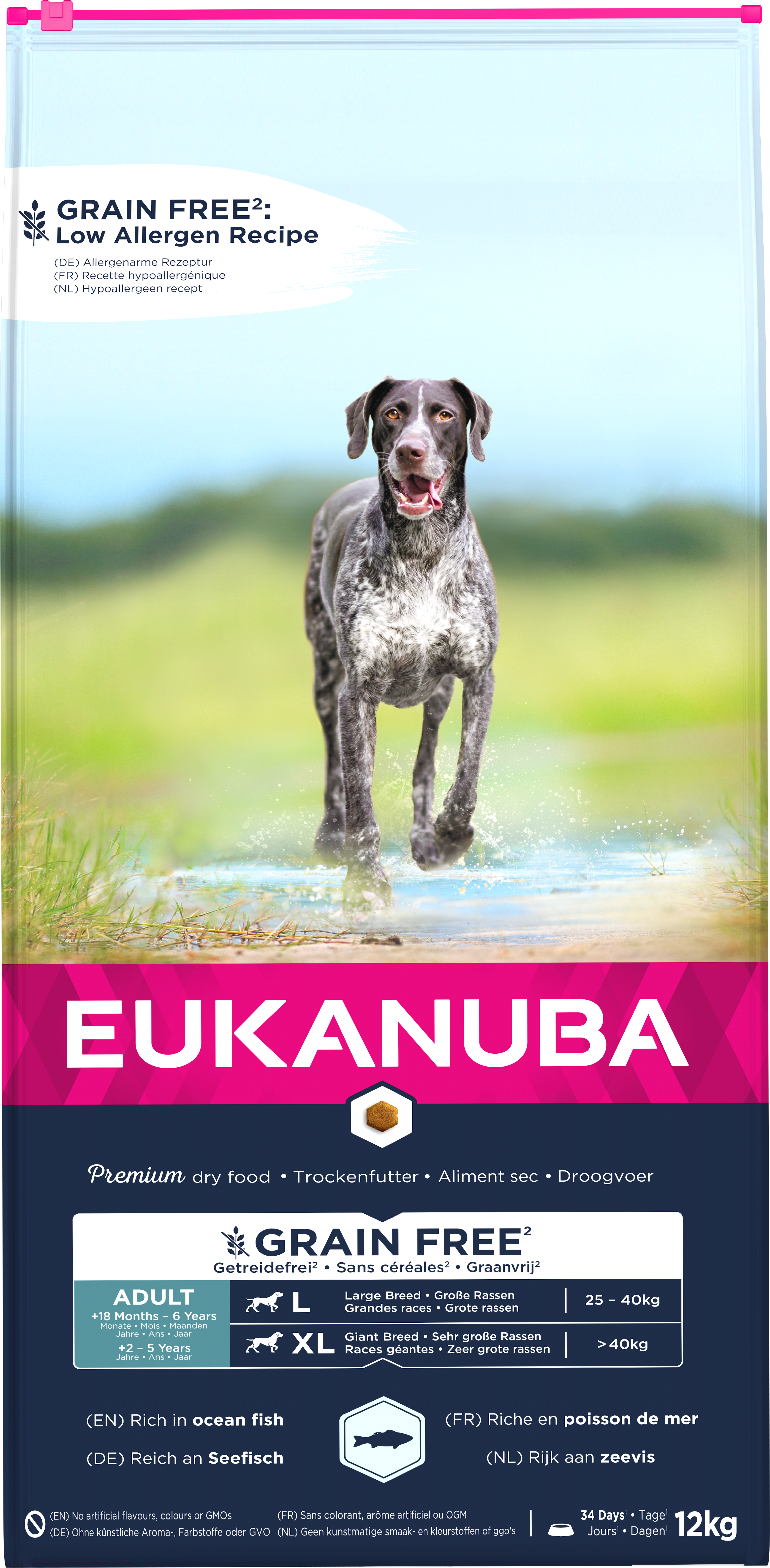 Eukanuba Adult Large Breed Grain Free Ocean Fish 12kg