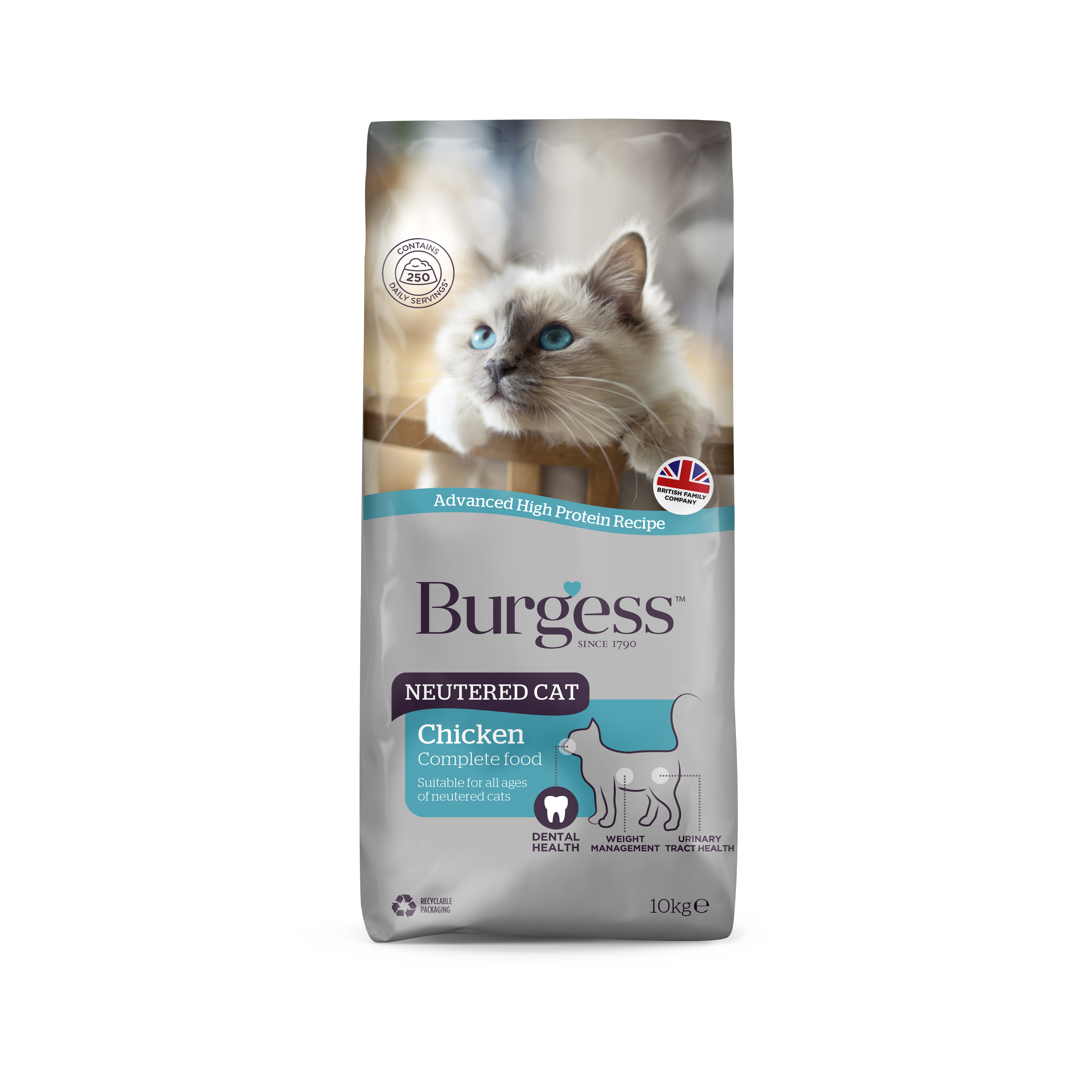 Burgess Neutered Cat Chicken 10kg