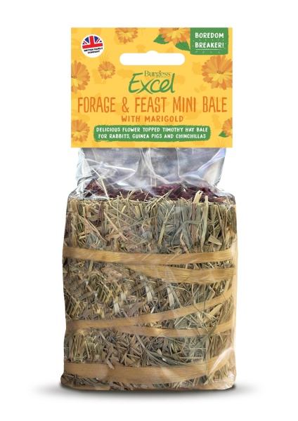 Burgess Excel Forage & Feast Mini Bale Marigold 8 x 100g