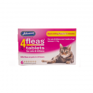 JVP Cat Kitten 4Fleas 11.4mg 6 Tables x 6