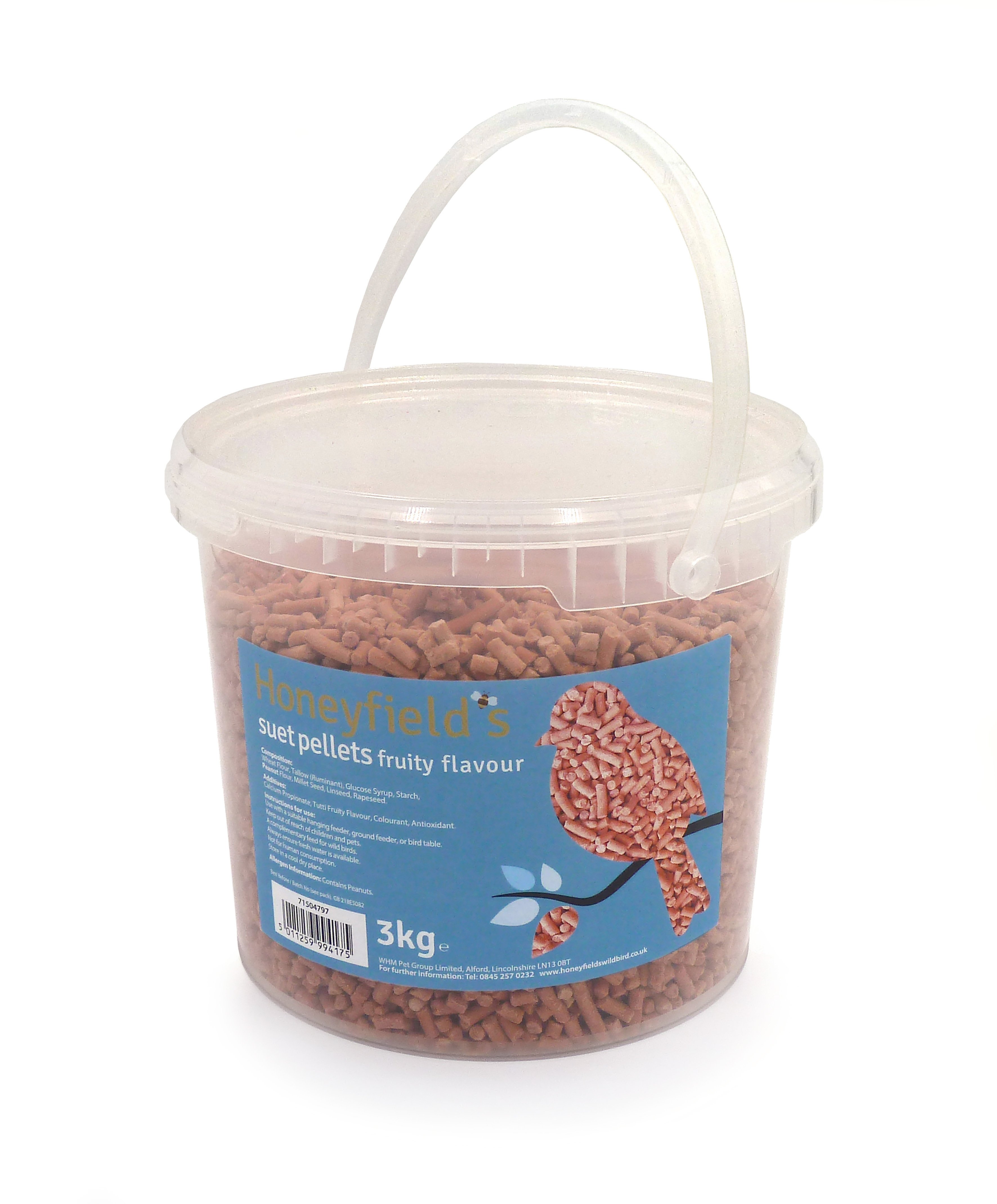 Honeyfield's Fruity Flavour Suet Pellets Tub 3kg