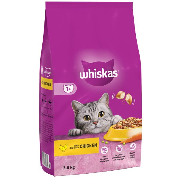 Whiskas Dry 1+ Adult Chicken 3.8kg