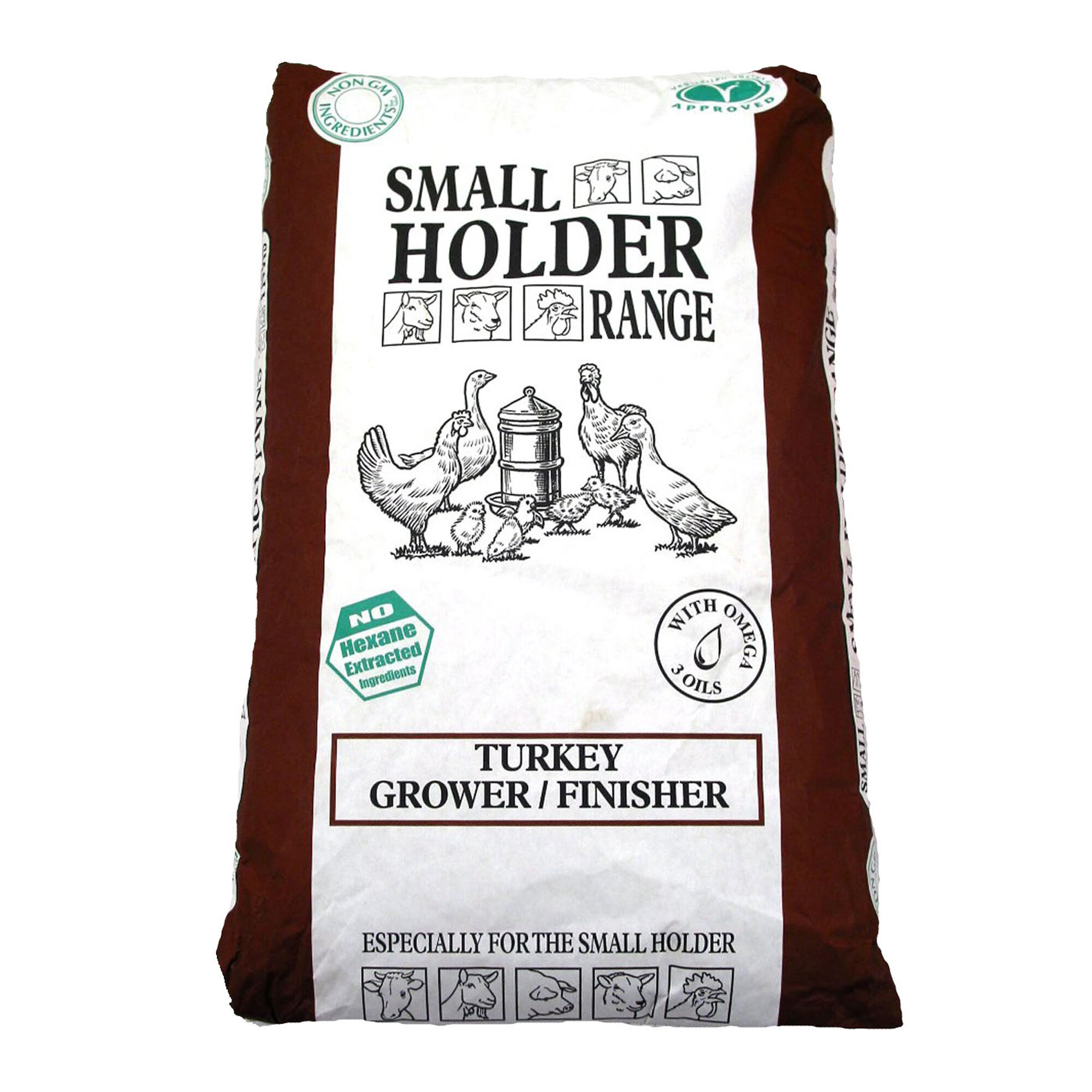 Allen & Page Small Holder Range Turkey Grower/Finisher Pellets Food 20kg