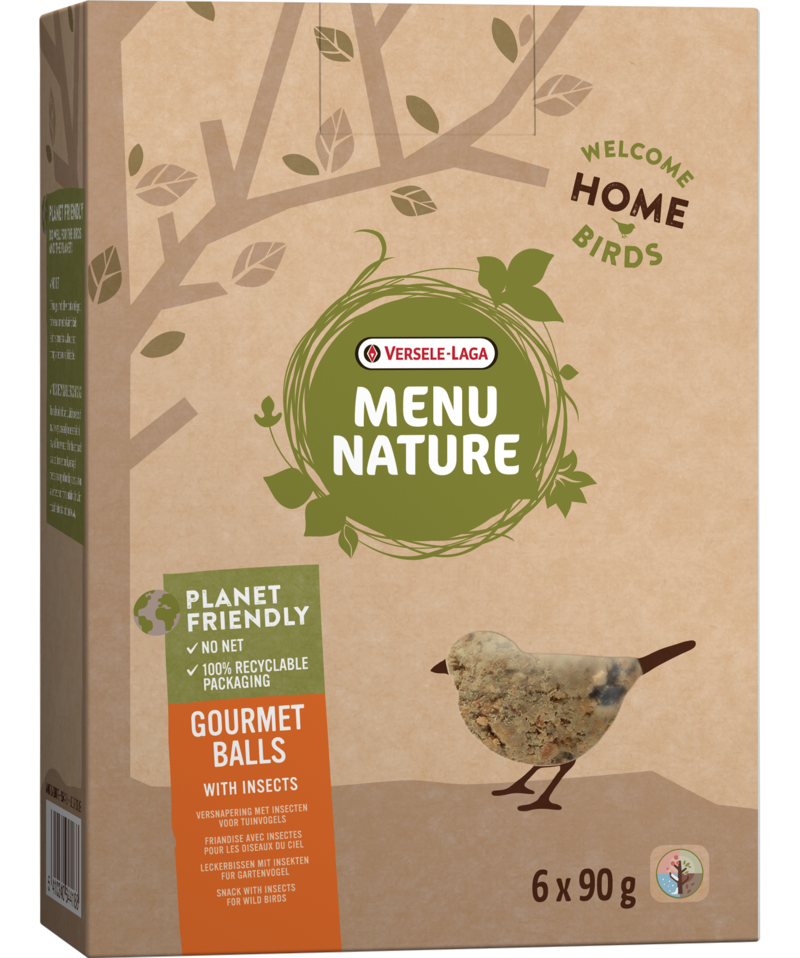 Versele Laga Menu Nature Gourmet Balls with Insects No Nets 6 x 90g