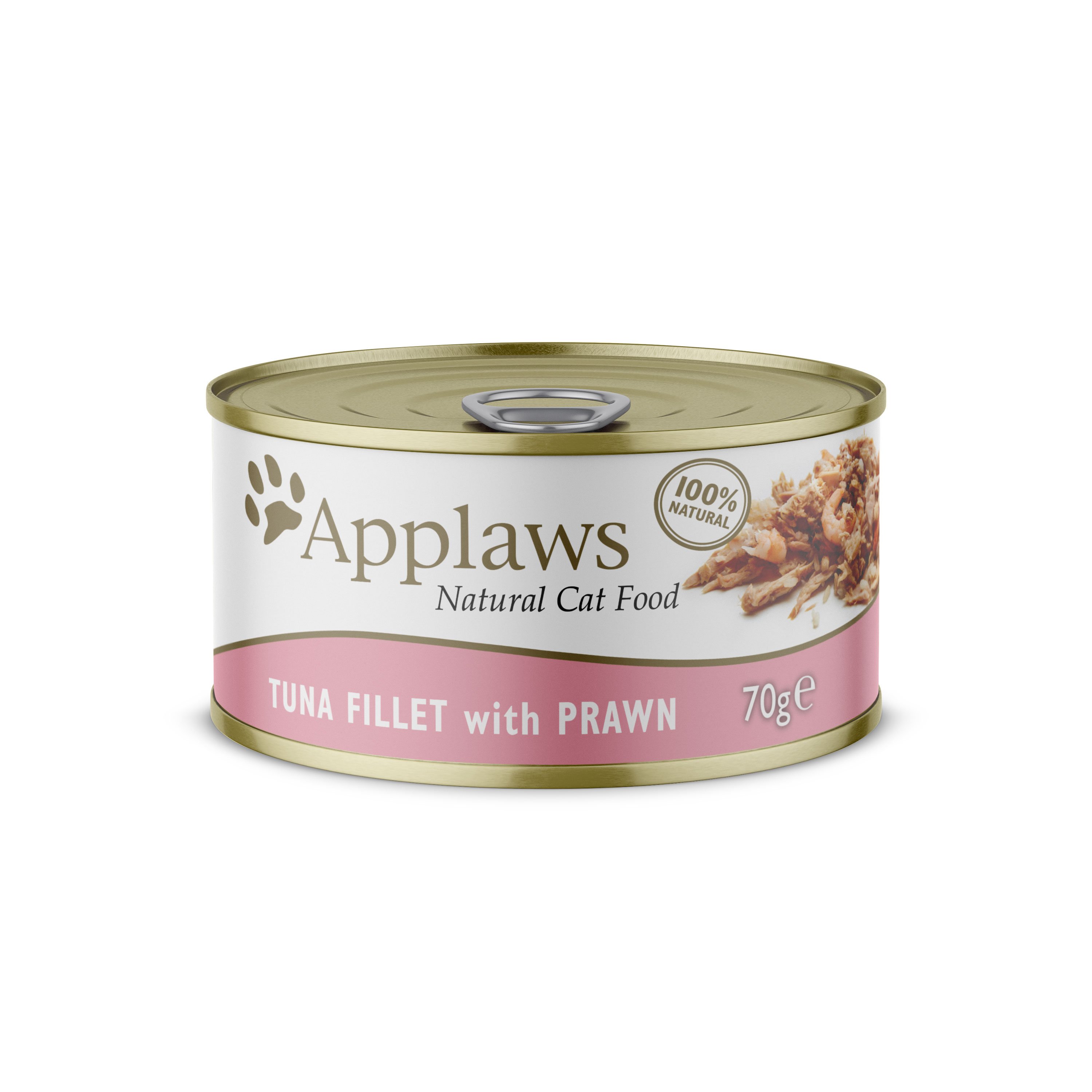 Applaws Cat Tuna Fillet with Prawn in Broth Tins 24 x 70g