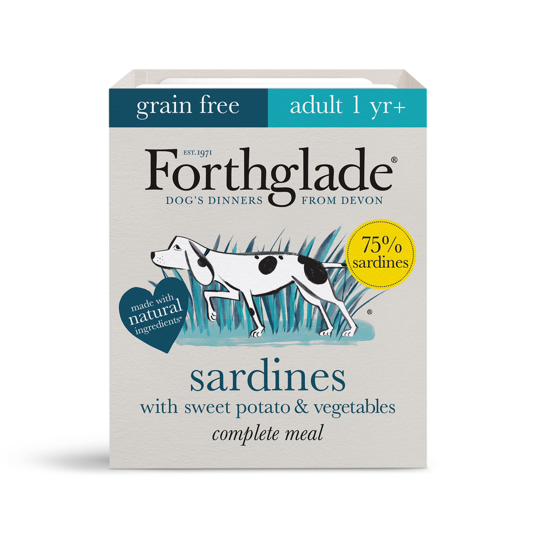 Forthglade Complete Grain Free Sardines Dog Food 18 x 395g