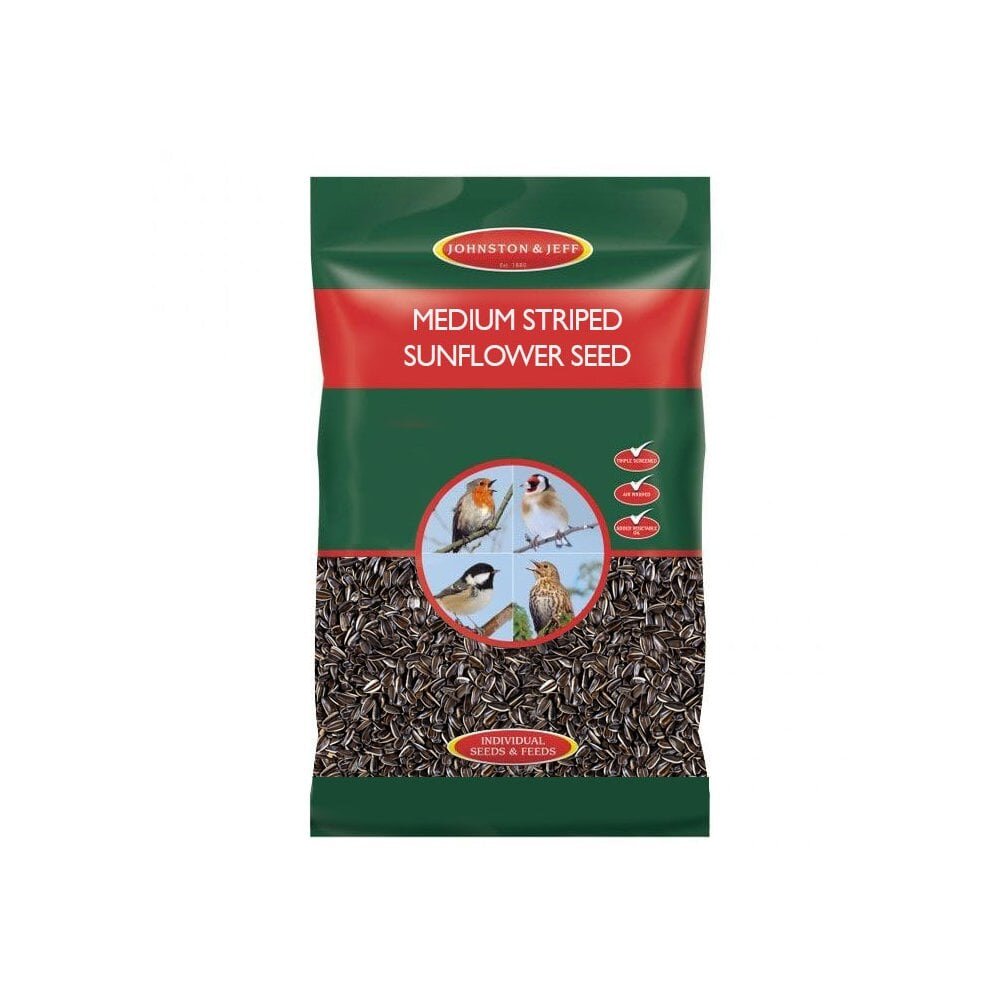 Johnston & Jeff Medium Striped Sunflower Seed 10kg