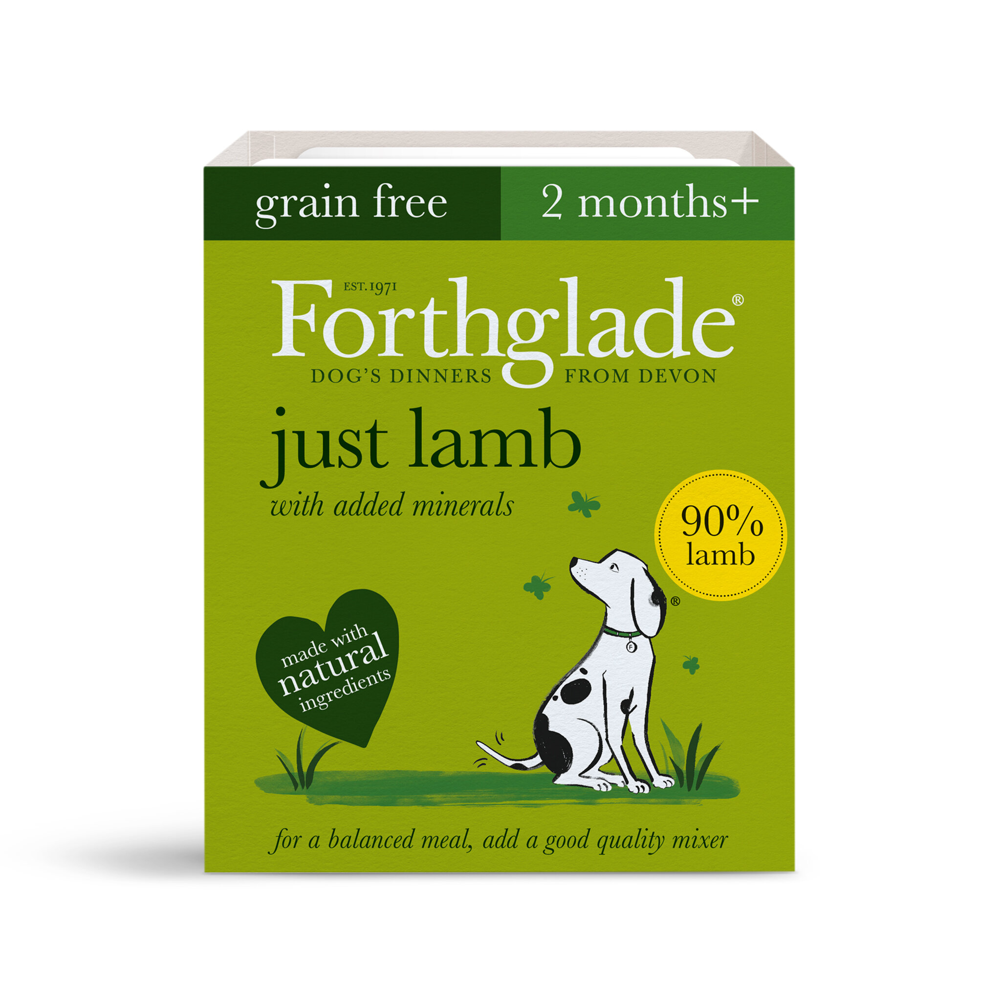 Forthglade Just Lamb Grain Free Dog Food 18 x 395g